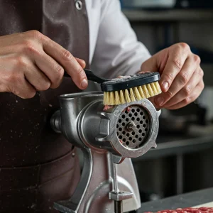 تمیز کردن تیغ و شبکه چرخ گوشت